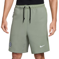 Nike Chelsea Tech Fleece Polo Ensemble d'Été 2025-2026 Vert Foncé Vert Blanc