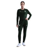 Nike Chelsea Strike Crew Survêtement 2025-2026 Femmes Vert Foncé Blanc