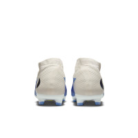 Nike Phantom 6 High Academy Gazon Naturel Artificiel Chaussures de Foot (MG) Blanc Bleu Jaune