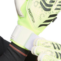 adidas Predator Match Fingersave Gants de Gardien de But Néon Jaune Blanc Noir