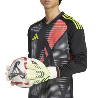 adidas Predator Match Fingersave Gants de Gardien de But Néon Jaune Blanc Noir