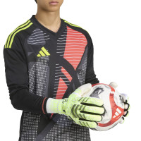adidas Predator Pro Fingersave Gants de Gardien de But Néon Jaune Blanc Noir