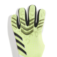 adidas Predator Pro Gants de Gardien de But Enfants Néon Jaune Blanc Noir