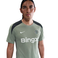 Nike Chelsea Strike Maillot d'Entraînement 2025-2026 Vert-Gris Noir Blanc