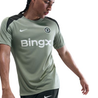 Nike Chelsea Strike Maillot d'Entraînement 2025-2026 Vert-Gris Noir Blanc