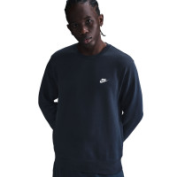 Nike Club Crew Sweater Donkerblauw Wit