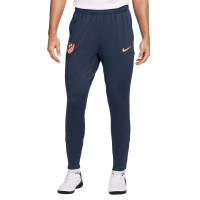 Nike Atletico Madrid Strike Survêtement 1/4-Zip 2025-2026 Mauve Foncé Bleu Foncé Jaune