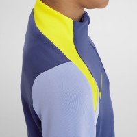 Nike Atletico Madrid Strike Trainingspak 1/4-Zip 2025-2026 Kids Donkerpaars Donkerblauw Geel