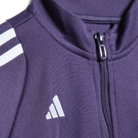 adidas Manchester United Survêtement Full-Zip 2025-2026 Tout-Petits Mauve Noir Blanc
