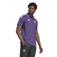 adidas Manchester United Polo 2025-2026 Paars Wit Zwart
