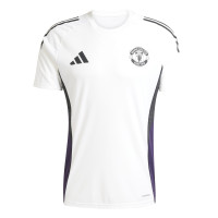 adidas Manchester United Trainingsshirt 2025-2026 Wit Zwart Paars