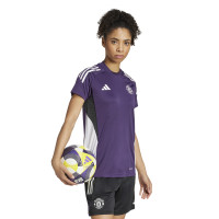 adidas Manchester United Ensemble Training 2025-2026 Femmes Mauve Noir Blanc
