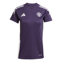 adidas Manchester United Ensemble Training 2025-2026 Femmes Mauve Noir Blanc