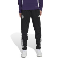 adidas Manchester United Trainingspak 1/4-Zip 2025-2026 Kids Paars Zwart Wit