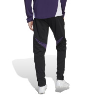 adidas Manchester United Trainingspak 1/4-Zip 2025-2026 Kids Paars Zwart Wit