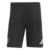adidas Manchester United Short d'Entraînement 2025-2026 Noir Blanc Mauve