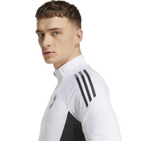 adidas Manchester United Haut d'Entraînement 1/4-Zip 2025-2026 Blanc Noir Mauve