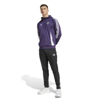 adidas Manchester United Track Sweat à Capuche 2025-2026 Mauve Blanc