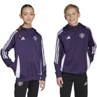 adidas Manchester United Track Hoodie 2025-2025 Kids Paars Wit