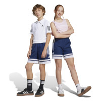 adidas Squadra 25 Downtime Broekje Kids Donkerblauw Wit