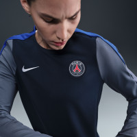 Nike Paris Saint-Germain Strike Crew Sweater 2025-2026 Dames Donkerblauw Blauw Wit
