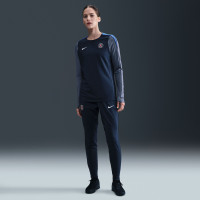 Nike Paris Saint-Germain Strike Crew Sweater 2025-2026 Dames Donkerblauw Blauw Wit