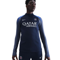 Nike Paris Saint-Germain Strike Trainingstrui 1/4-Zip 2025-2026 Donkerblauw Blauw Wit
