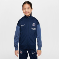 Nike Paris Saint-Germain Strike Trainingspak Full-Zip 2025-2026 Kids Donkerblauw Wit