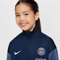 Nike Paris Saint-Germain Strike Trainingspak Full-Zip 2025-2026 Kids Donkerblauw Wit