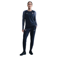 Nike Paris Saint-Germain Strike Crew Trainingspak 2025-2026 Dames Donkerblauw Blauw Wit