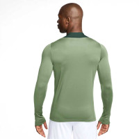 Nike Chelsea Strike Trainingstrui 1/4-Zip 2025-2026 Grijsgroen Donkergroen