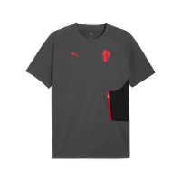 PUMA AC Milan Pumatech Zomerset 2025-2026 Donkergrijs Zwart Rood