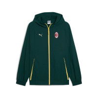 PUMA AC Milan Pumatech Survêtement à Capuche Woven Full-Zip 2025-2026 Vert Foncé