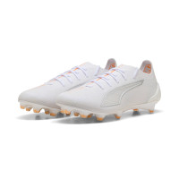 PUMA Ultra 6 Ultimate Gras Voetbalschoenen (FG) Wit Zilver Oranje