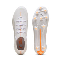 PUMA Ultra 6 Ultimate Gras Voetbalschoenen (FG) Wit Zilver Oranje