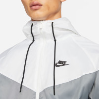 Survêtement tissé à glissière intégrale Nike Sportswear Windrunner gris blanc noir