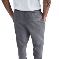 Pantalon de survêtement en polaire Nike Sportswear Club gris foncé blanc