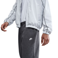 Combinaison de jogging en polaire Nike Sportswear Club à capuche gris argenté blanc