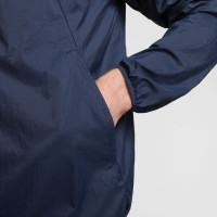 Survêtement tissé à fermeture éclair Nike Stride Repel, bleu foncé, argent