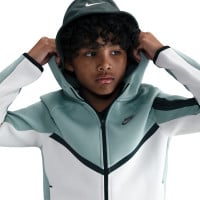 Nike Sportswear Tech Fleece Gilet Enfants Gris-Vert Blanc Noir