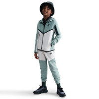 Nike Sportswear Tech Fleece Gilet Enfants Gris-Vert Blanc Noir
