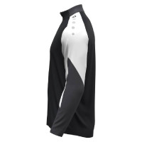 JAKO Dynamic Haut d'Entraînement 1/4-Zip Enfants Noir Blanc Gris