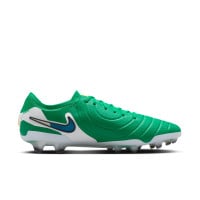 Nike Tiempo Legend 10 Elite Gazon Naturel Chaussures de Foot (FG) Vert Blanc Bleu