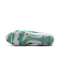 Nike Tiempo Legend 10 Elite Gazon Naturel Chaussures de Foot (FG) Vert Blanc Bleu