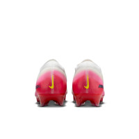 Nike Zoom Mercurial Vapor 16 Elite Gazon Naturel Chaussures de Foot (FG) Blanc Rouge Noir