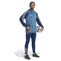 adidas Arsenal Track Survêtement à Capuche 1/4-Zip 2025-2026 Bleu Bleu Foncé Blanc