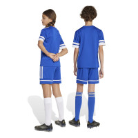 adidas Squadra 25 Short de Football Enfants Bleu Blanc