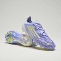 adidas F50 Sparkfusion Elite Low Gras / Kunstgras Voetbalschoenen (MG) Dames Paars Geel