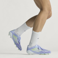 adidas F50 Sparkfusion Elite Low Gras / Kunstgras Voetbalschoenen (MG) Dames Paars Geel