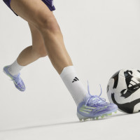 adidas F50 Sparkfusion Elite Low Gras / Kunstgras Voetbalschoenen (MG) Dames Paars Geel